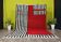Red handmade rug decorated in rayon 200cmx300cm