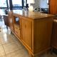 Oak buffet compass feet