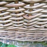 Large wicker laundry basket