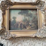 Miniature painting canvas f. butcher