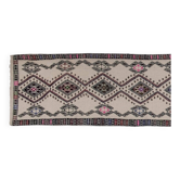 Vintage Turkish hallway rug 63x480 cm