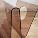 Smoked Plexiglas magazine rack by Michel Dumas