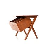 Mid Century teak Danish sewing table