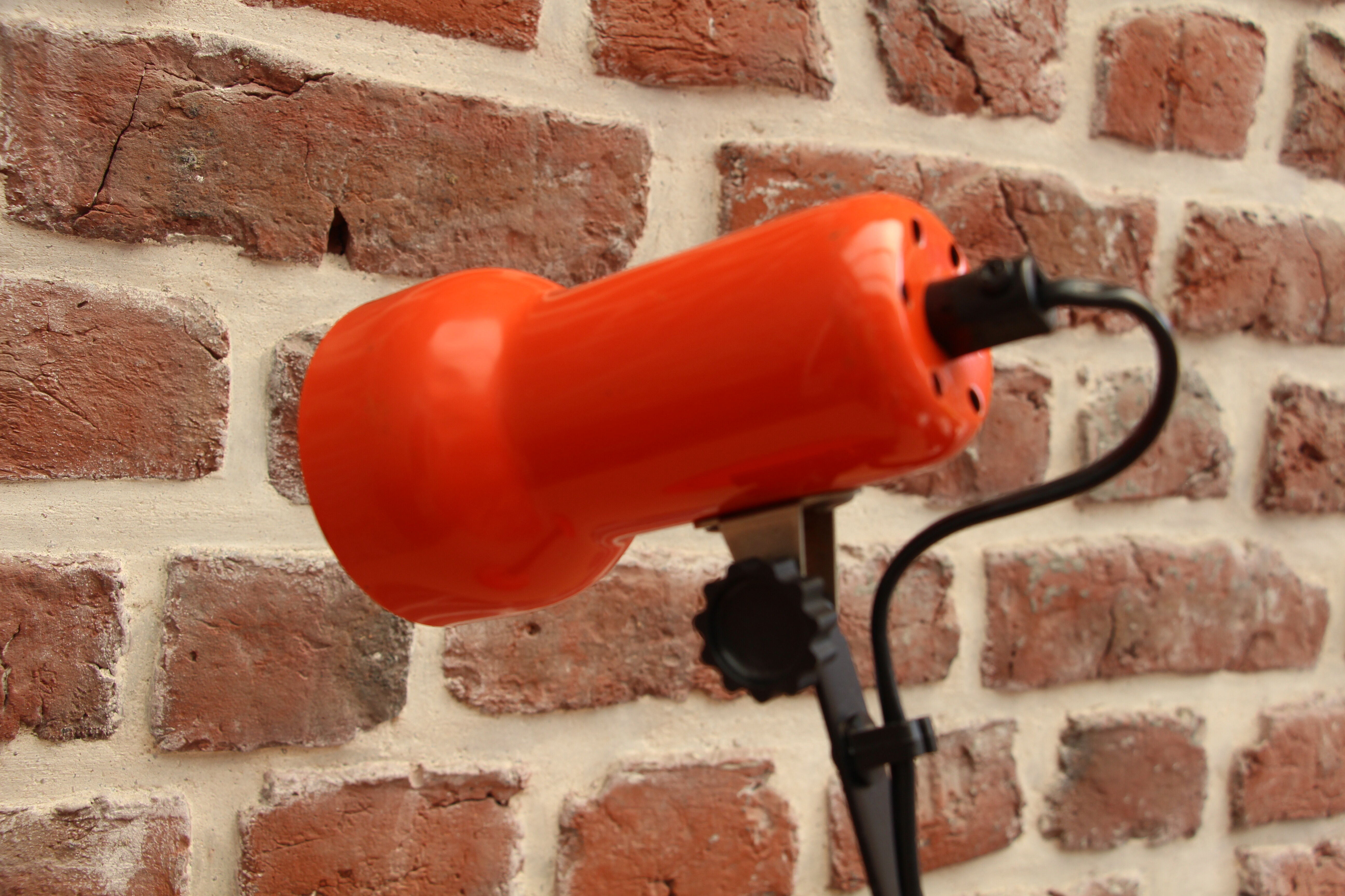 Vintage orange desk spot lamp 60"s