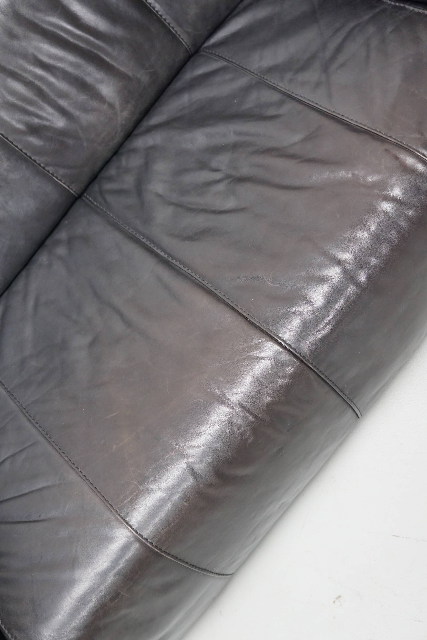 Brown Leather Andes Sofa by Gerard van den Berg for Montis, 1970s