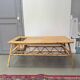 Table basse vintage en rotin