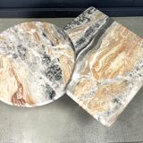 Marble coffee table set, 1970s