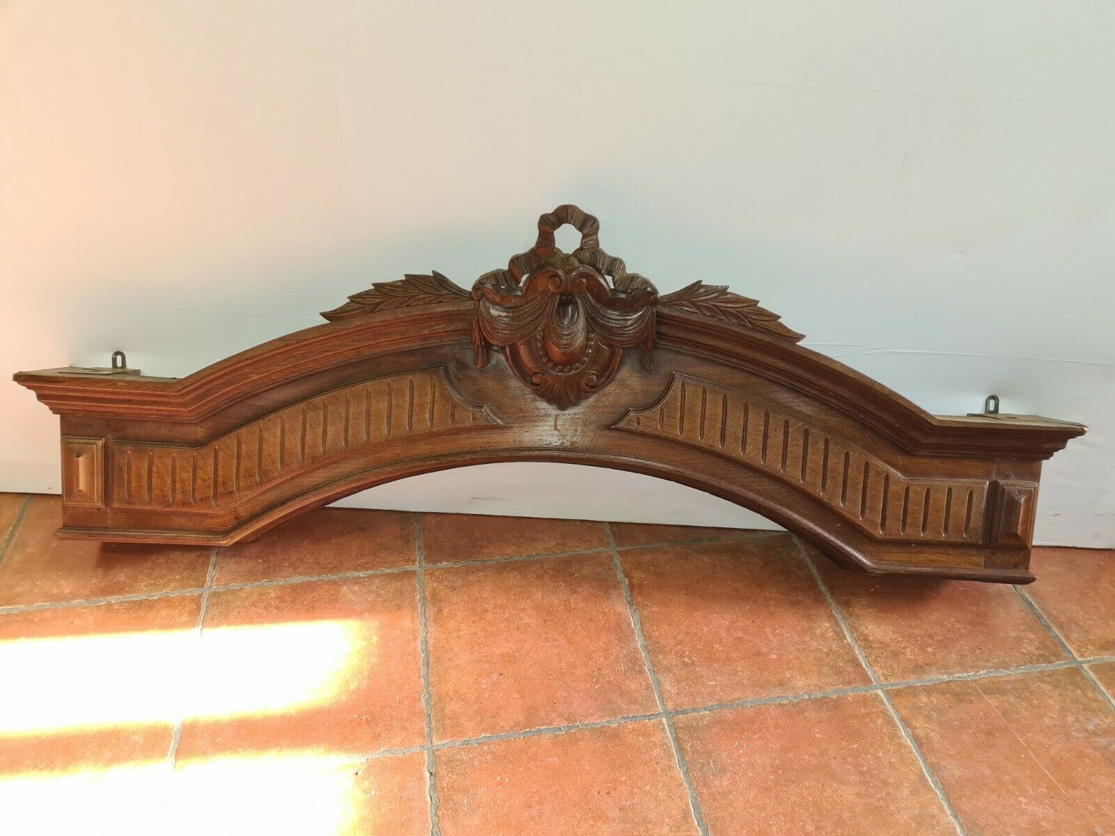 Oak pediment
