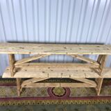 Paire de bancs en sapin aéro gommée
