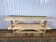 Pair of benches in erased aero fir