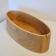 Oval solid wood bowl
