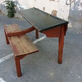 Pupitre vintage mid-century bureau d'écolier