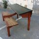 Pupitre vintage mid-century bureau d'écolier