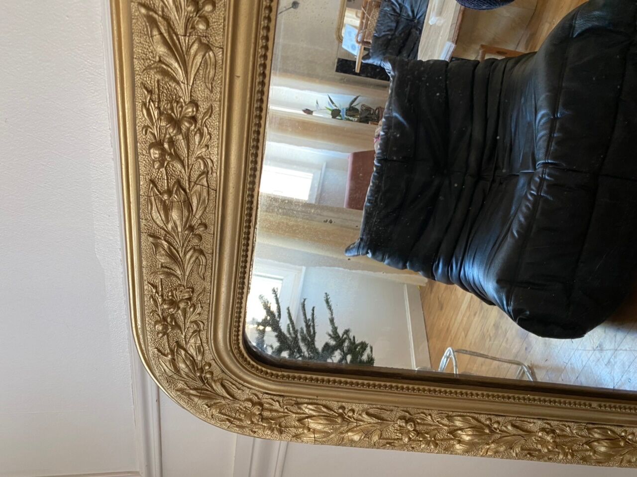 Miroir Louis Philippe doré