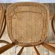 Set of 4 cane chairs in bentwood and honey-coloured cane thonet early 20th century