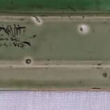 6-piece smoking service of enamelled earthenware