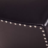 Paire de fauteuils en cuir noir fabriqués en Tchéquie des années 1930 par Mucke Melder - Restauré