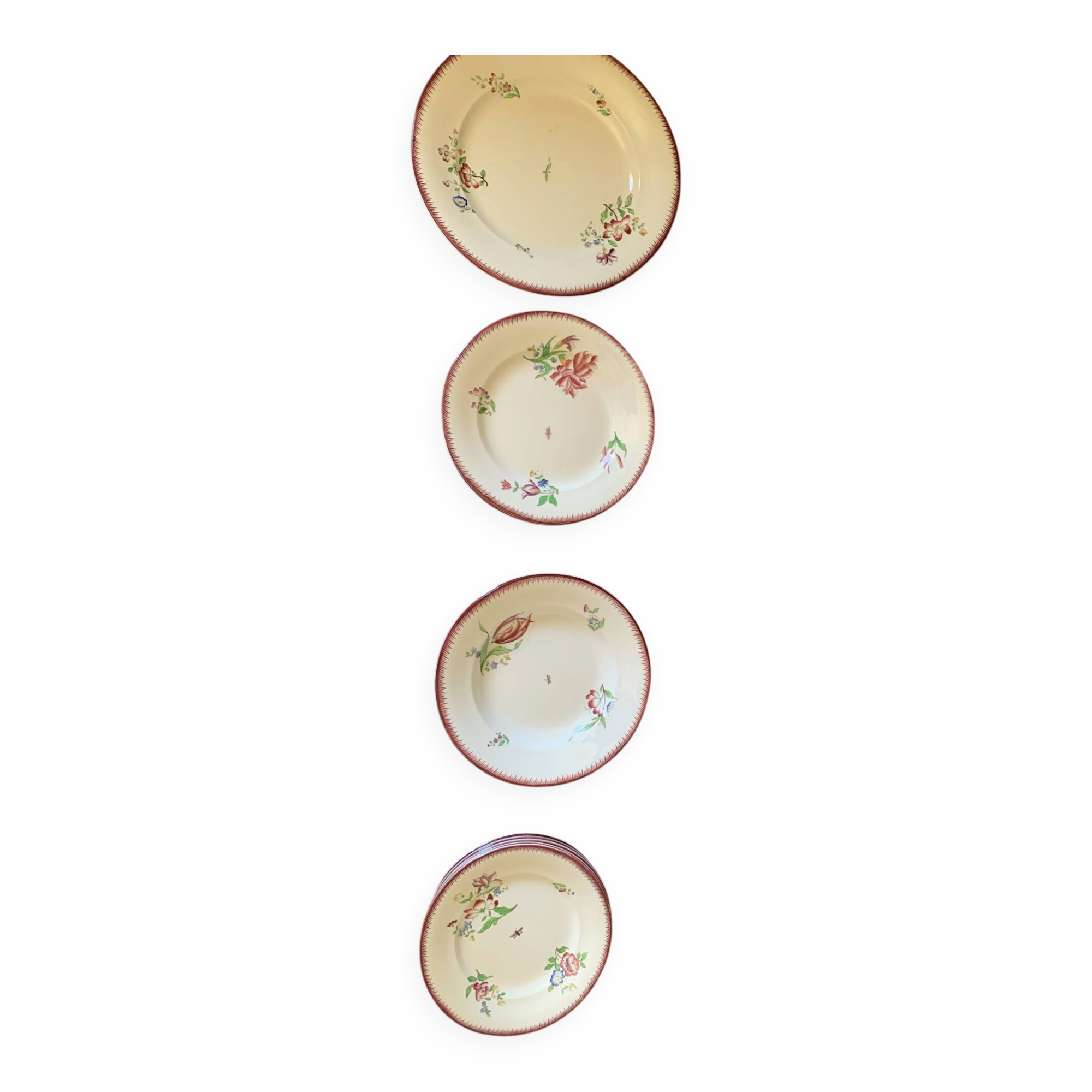 Antique table service Sarreguemines U&C – Strasbourg – 24 pieces