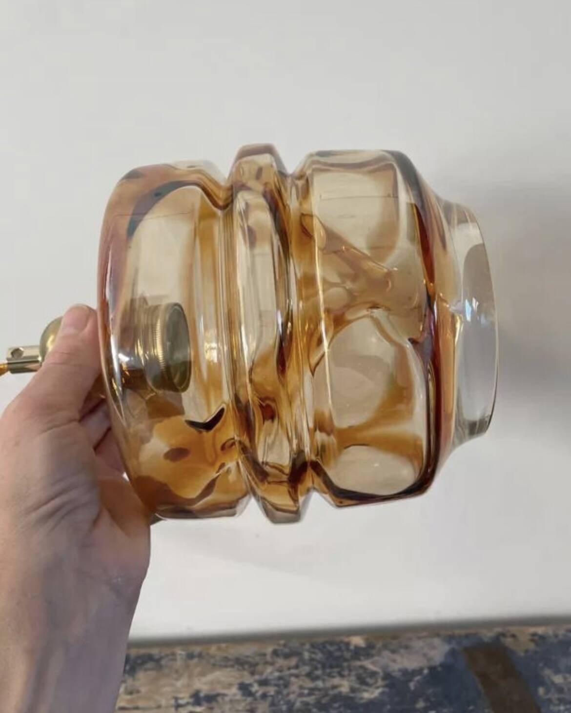 Vintage Murano glass pendant lamp