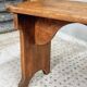 Table d'appoint ancienne banc en merisier 19ème siècle