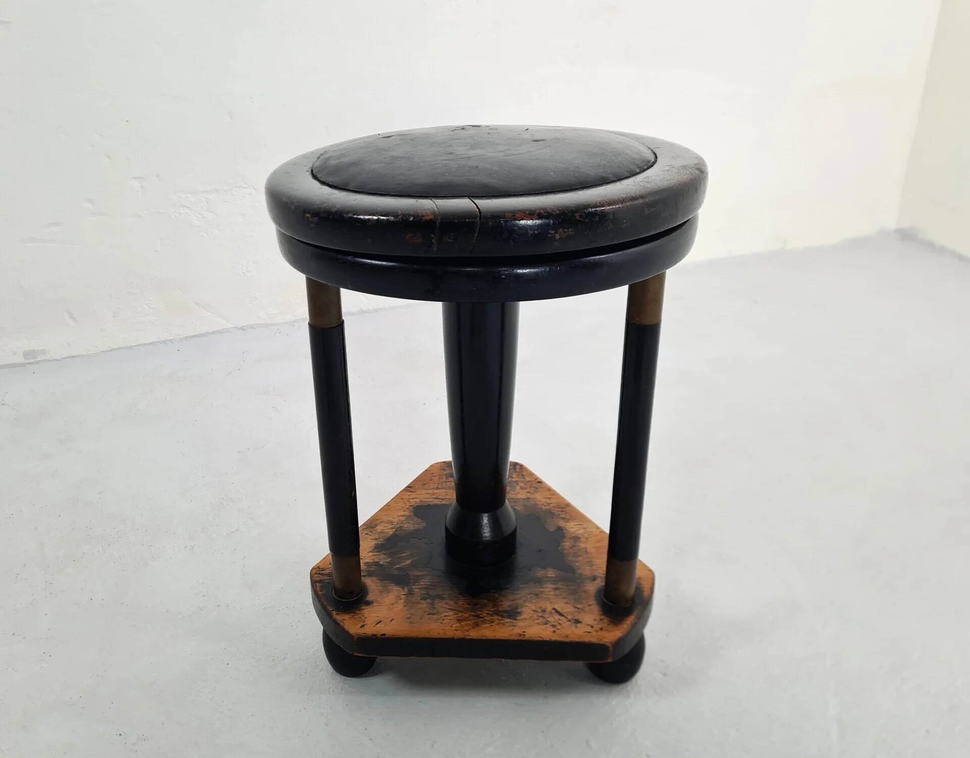 Art Deco piano stool, 1920s (unrestored)