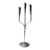 Vintage aluminium candlestick, brutalist style