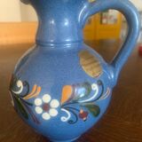 Seelsheider blue ceramic pitcher