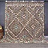 Oushak Decorative Kilim Rug 1884