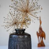 Brutalist Art Ceramic Vase by Inger Persson for Rörstrand, Sweden