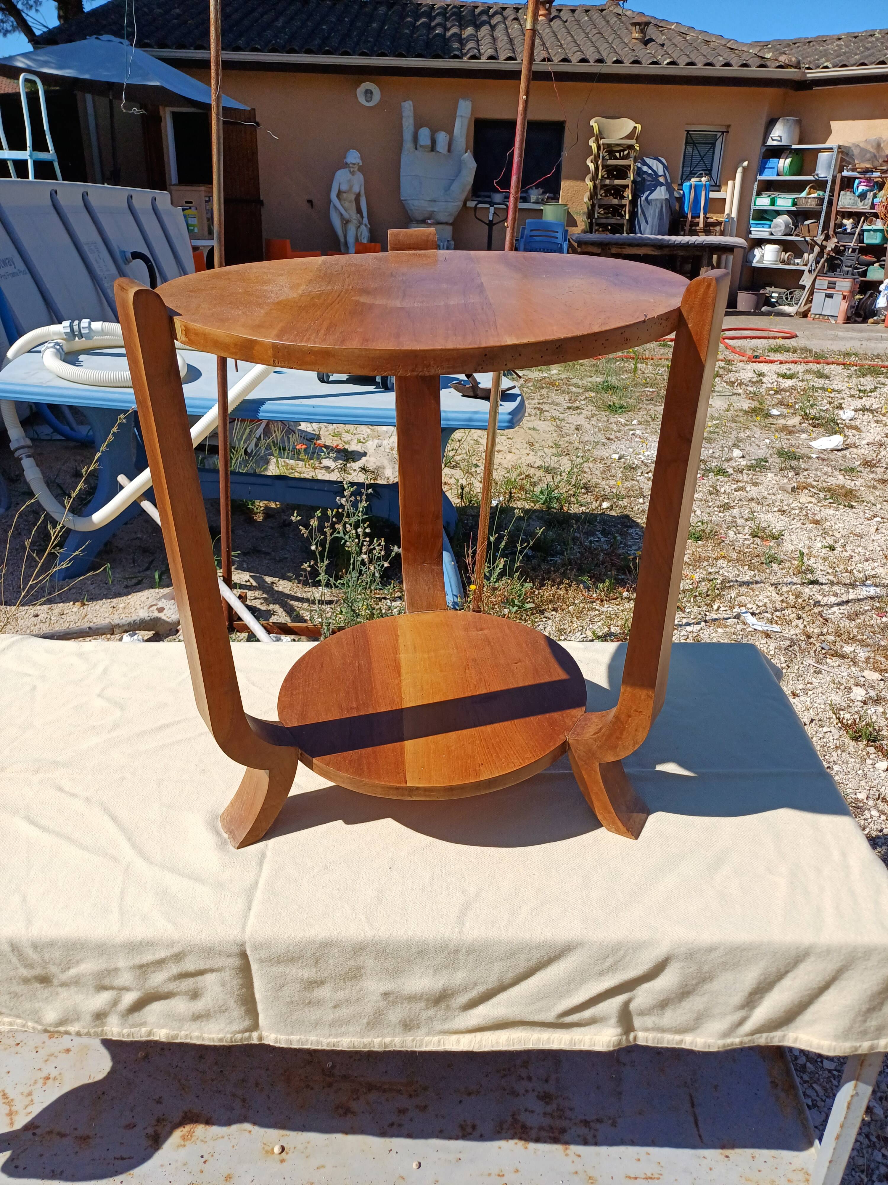 Art Deco Walnut Table