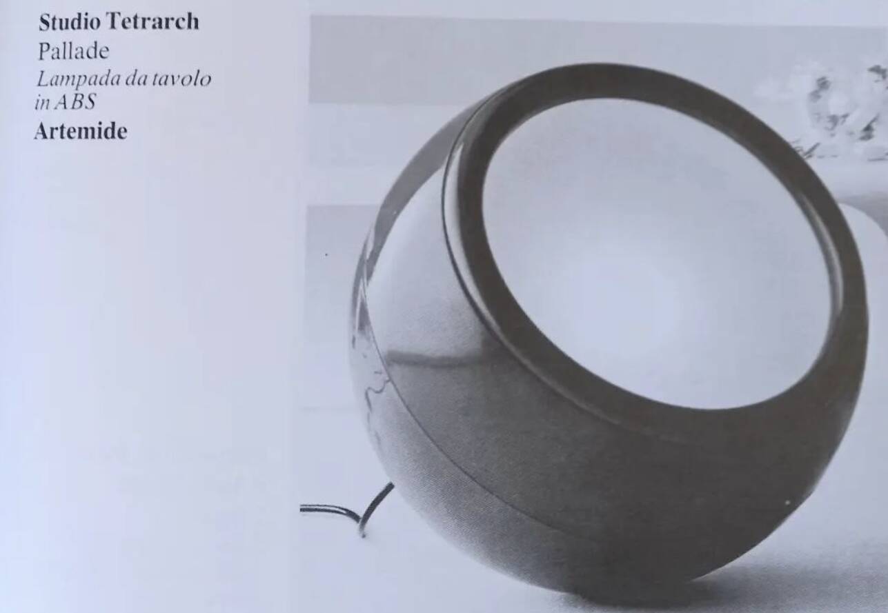 Lampe Space Age 'Pallade', Studio Tetrarch, Artemide, Italie 1968