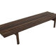 Slatted bench table wenge wood Martin Visser style 60's