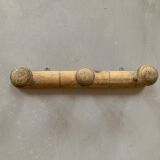 Antique wooden wall coat rack