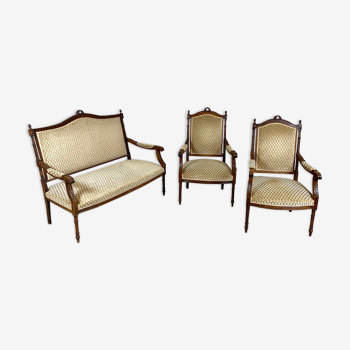 Antique french Louis XVl living room set