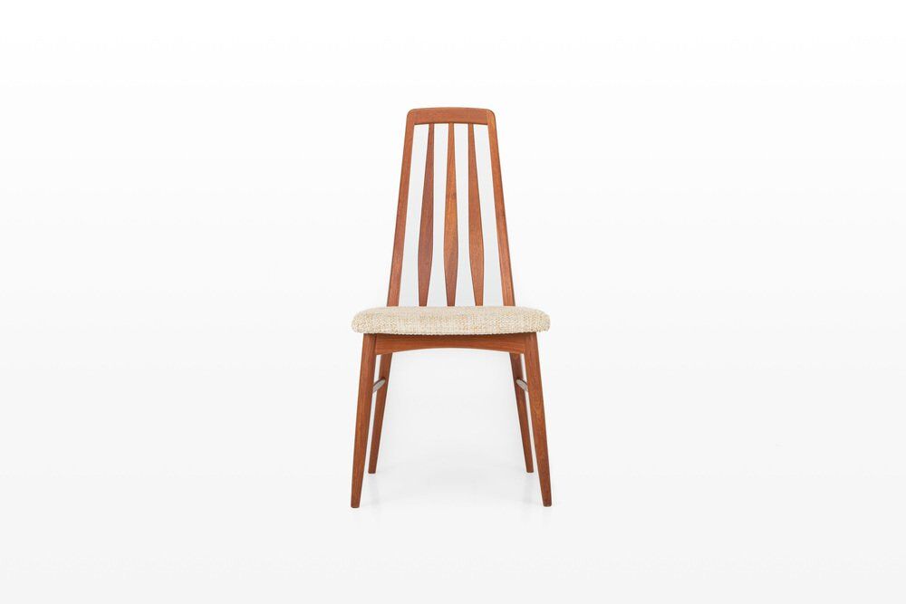 Vintage Eva dining chairs by Niels Koefoed for Koefoeds Hornslet, 1960s, set of 12