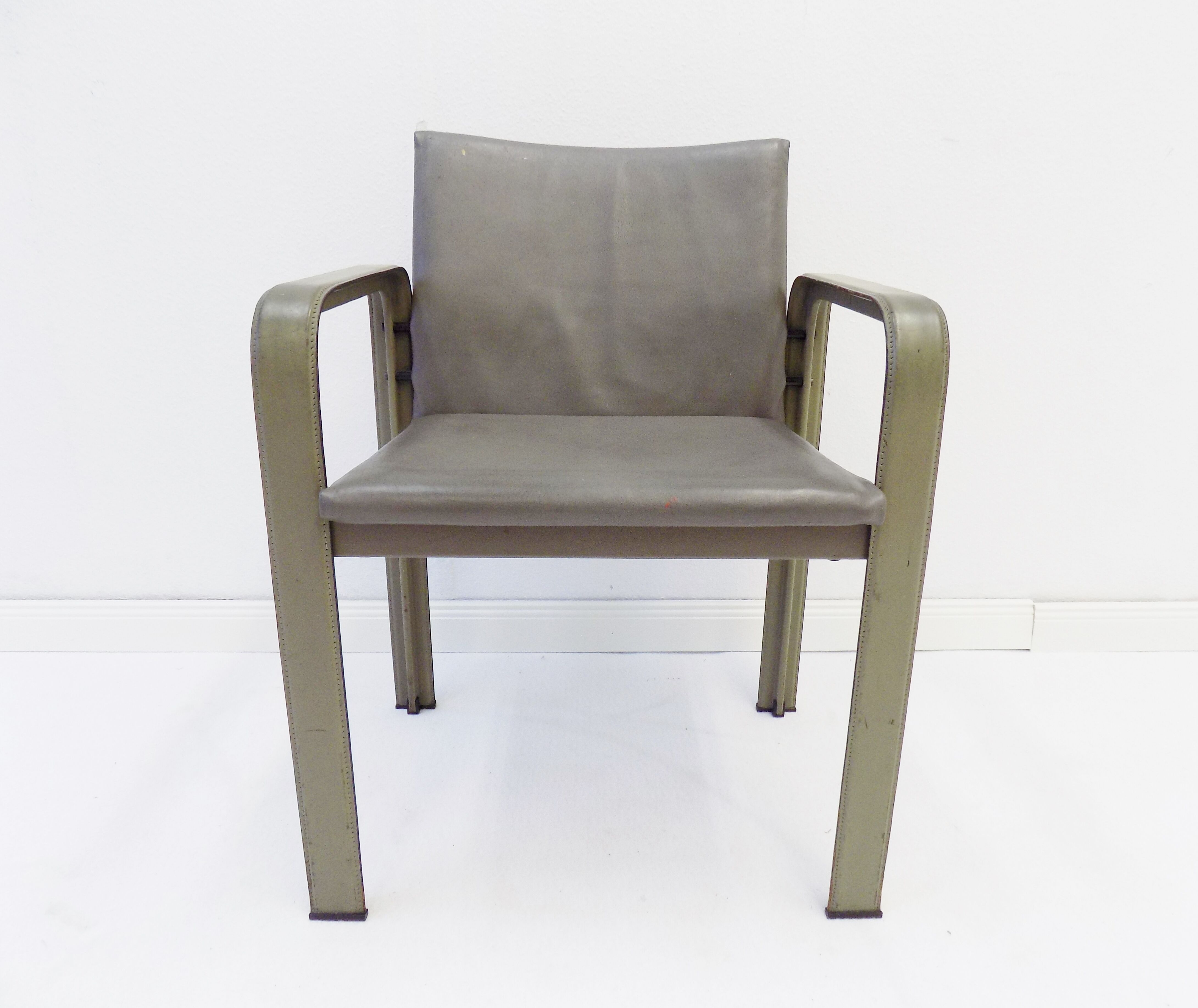 Lot de 2 fauteuils en cuir Matteo Grassi Golfo Dei Poeti