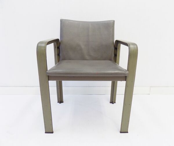 Lot de 2 fauteuils en cuir Matteo Grassi Golfo Dei Poeti