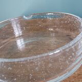 Cendrier ou vide-poche en verre bullé artisanal