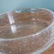Handcrafted bubble glass ashtray or catchall.