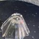 Crystal bowl in the shape of flowers, vintage Orrefors Sweden design