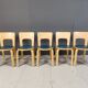 Model 66 dining chairs by Alvar Aalto for Artek, 1960s