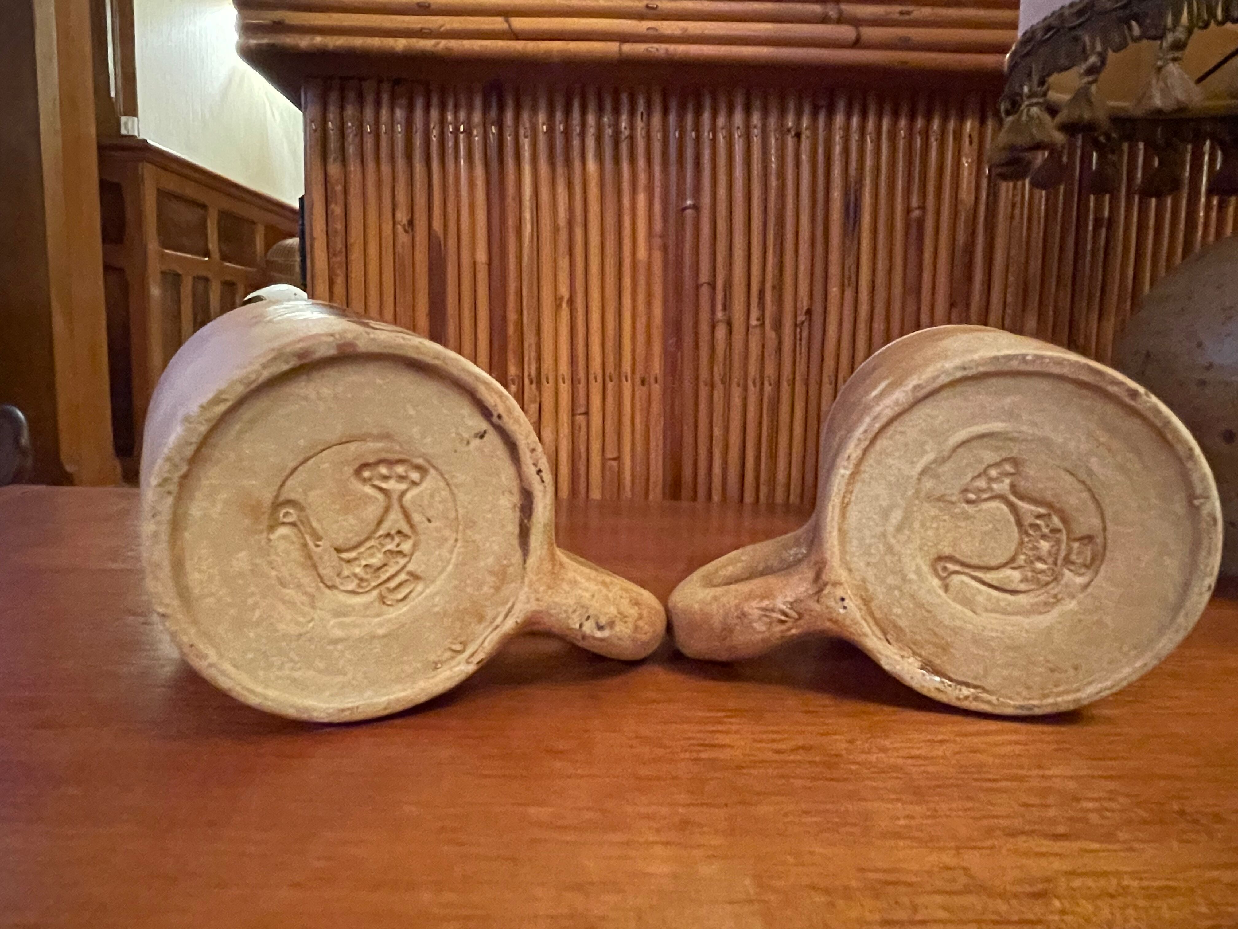 Mugs pottery La Colombe