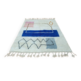 Tapis bérbere fait main 2/2m carré