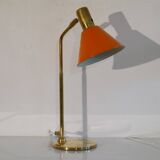 Scandinavian lamp in metal and brass from the 1970s.