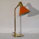 Lampe scandinave en metal et laiton 1970