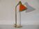 Lampe scandinave en metal et laiton 1970