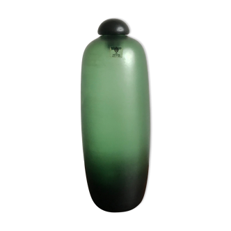 Venini Murano Italian glass bottle "Velati" serie 1981