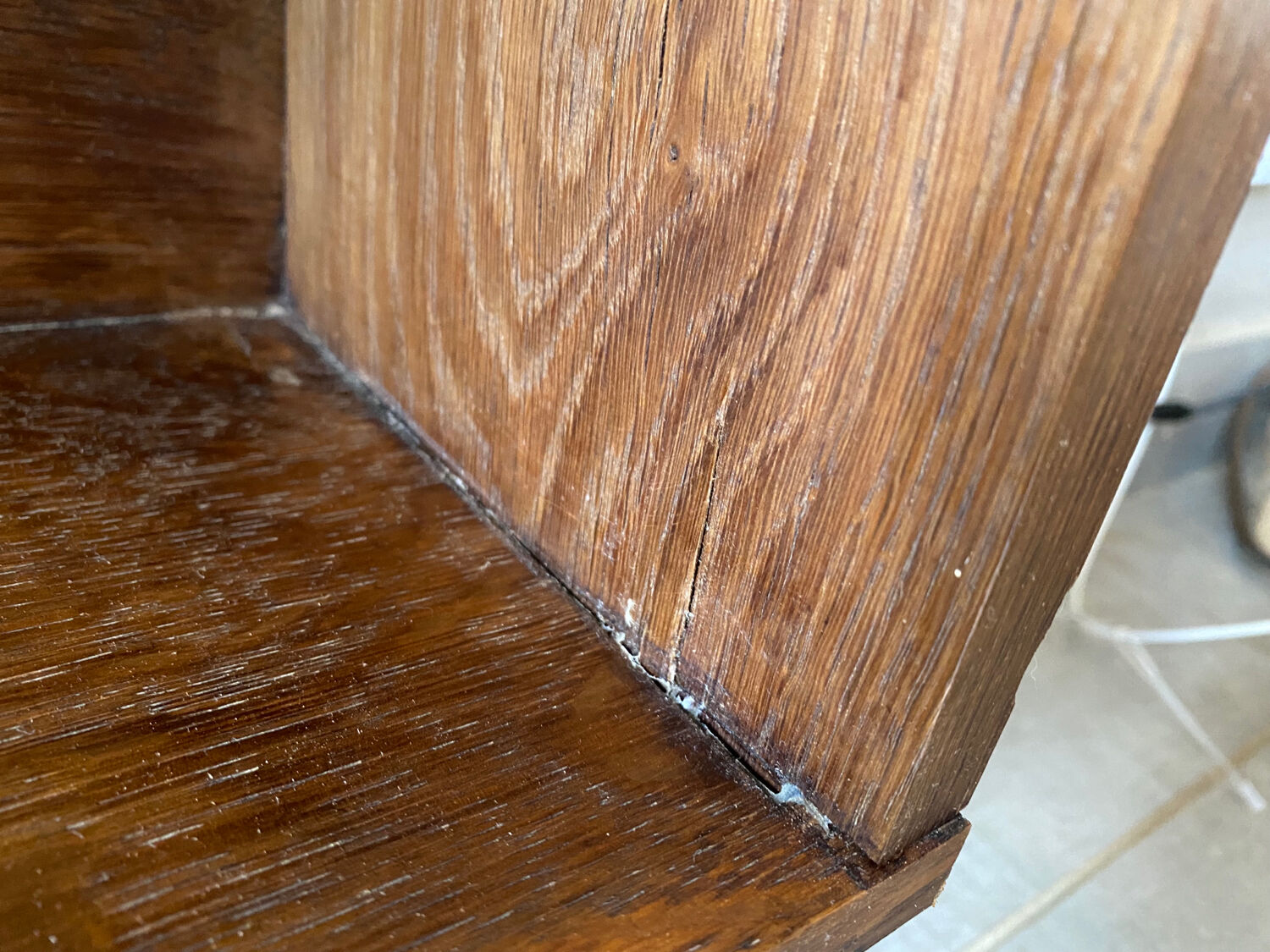 Enfilade of the 50s vintage solid wood (shallow)