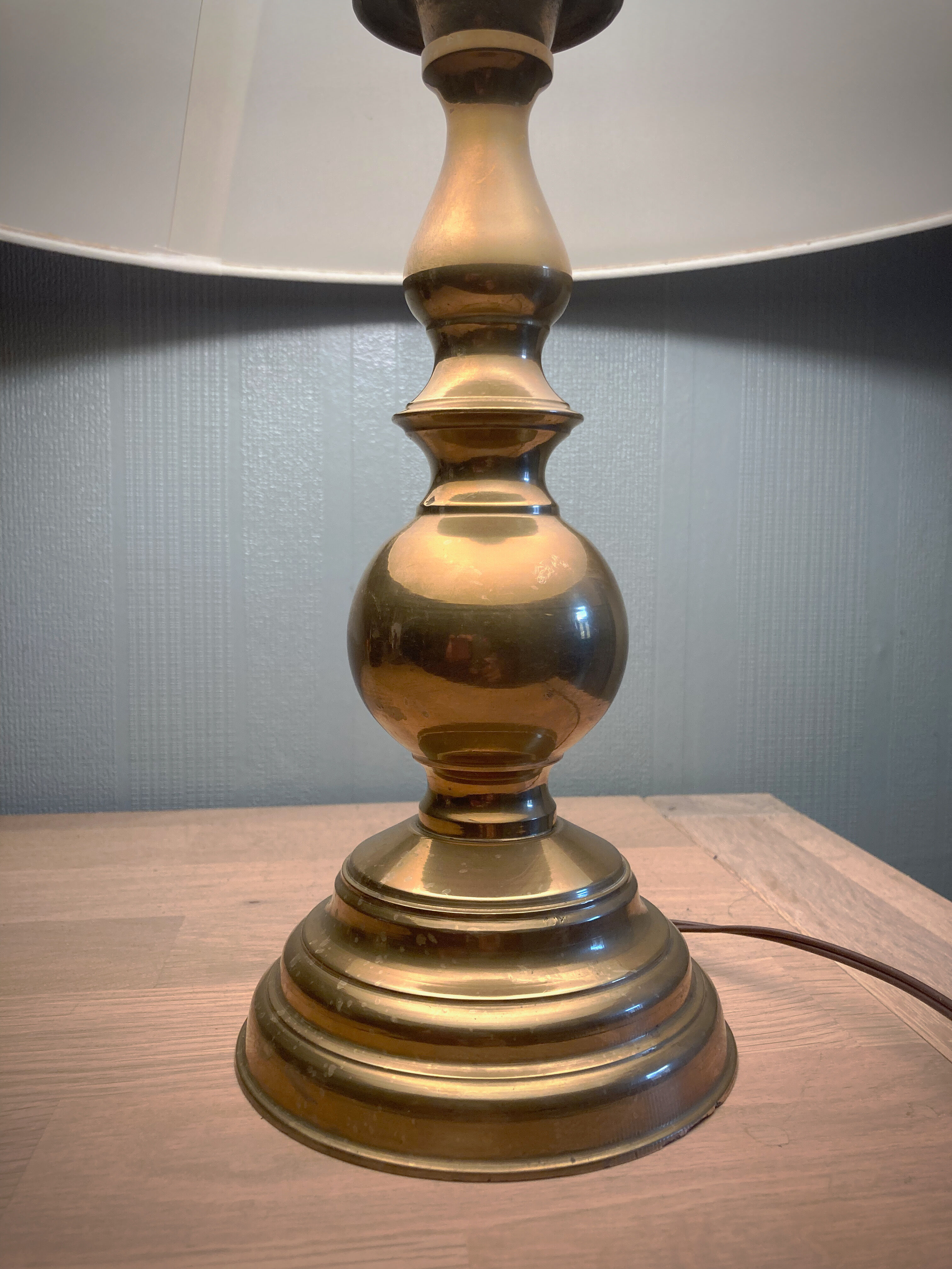 Vintage brass table lamp