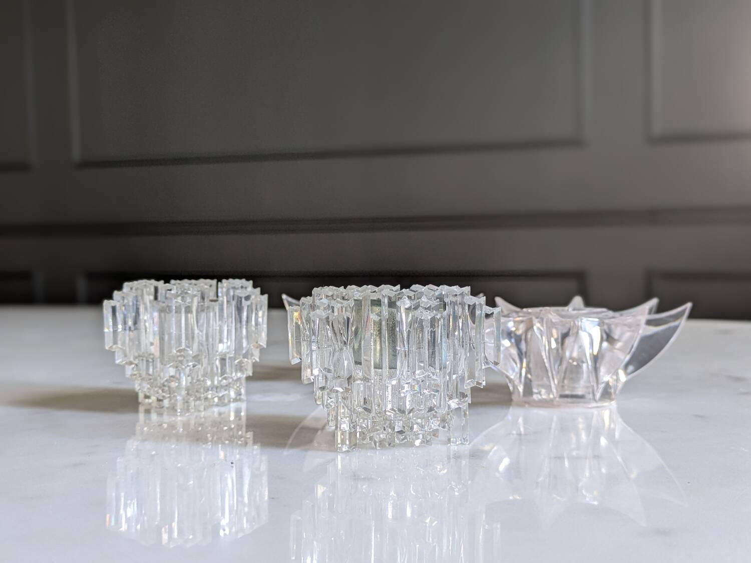 Set of candlesticks from the 70s.